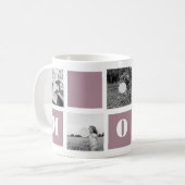 母の日Mauve 5枚の写真Mom Collage Mug コーヒーマグカップ (正面左)