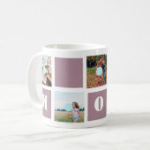 母の日Mauve 5枚の写真Mom Collage Mug コーヒーマグカップ (正面左)