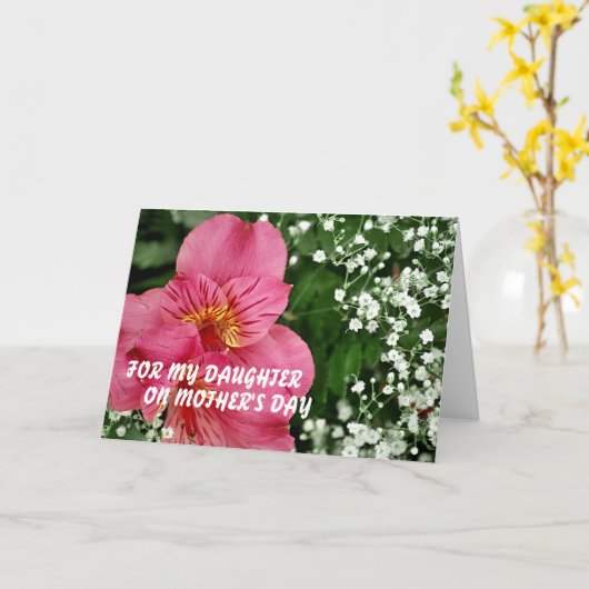 母の日MOTの私の娘のため… カード (黄色い花)