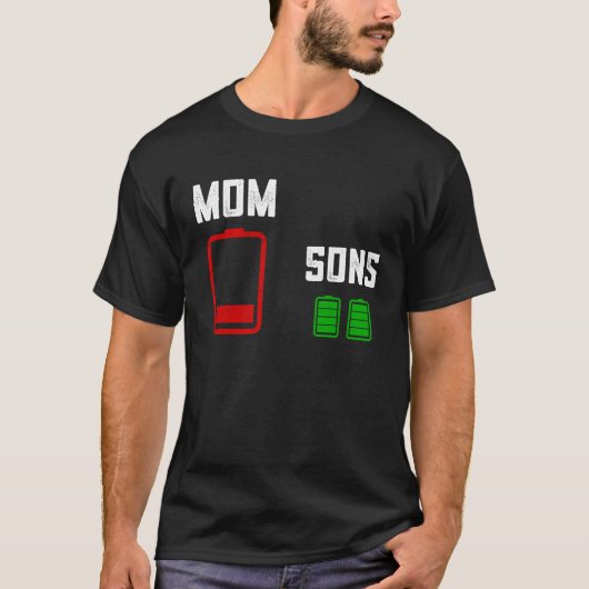 母の日S For Mom From Son Twin Mom Low Batte Tシャツ (正面)