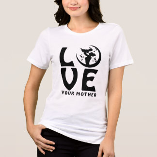 母の日Tシャツ 母と子のシルエット トライブレンドＴシャツ