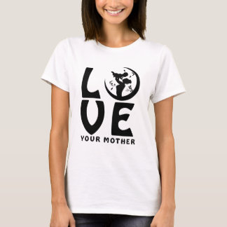 母の日Tシャツ 母と子のシルエット Tシャツ