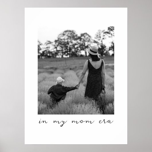 母の時代に家族のパーソナライズされたポートレートプレゼント ポスター (正面)