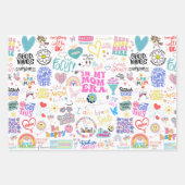 母の時代の贈り物のラッピングシート ラッピングペーパーシート (正面)