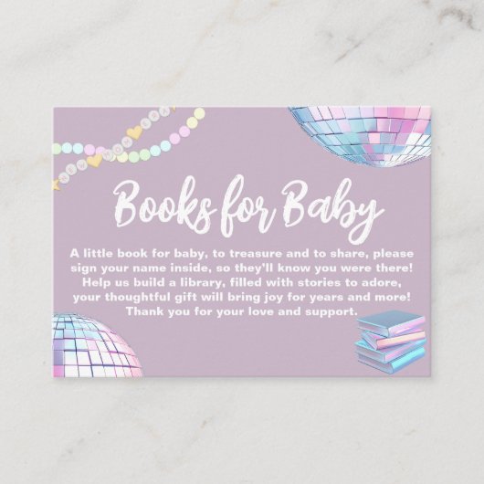 母の時代の赤ちゃんシャワー予約リクエストカード エンクロージャーカード (正面)