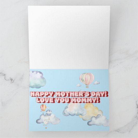 母の最初の母の日用カード カード (内部)