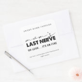 母の最後の神経キャンドルラベル正方形ステッカー スクエアシール (封筒)