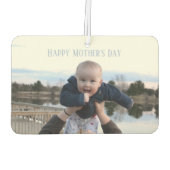 母の最高の日の単なる写真 カーエアーフレッシュナー (裏面)