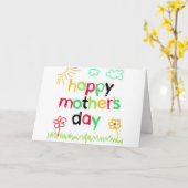 母の最高の日は カード (黄色い花)