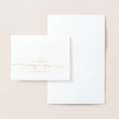 母の朝の結婚可愛いメッセージ 箔カード (ディスプレー)