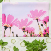 母の未払いセラピストおもしろいフローラ母の日 キッチンタオル (折り畳み)