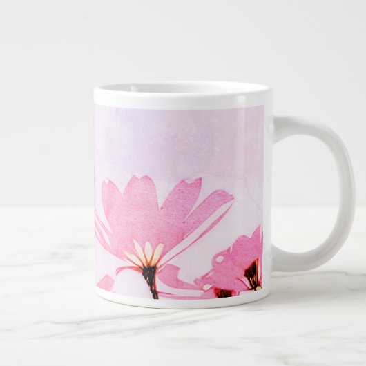 母の未払いセラピストおもしろいフローラ母の日 ジャンボコーヒーマグカップ (右)