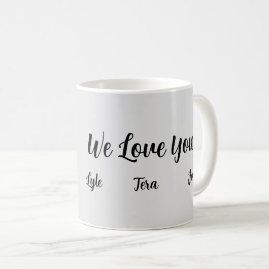 母の栄養ファクトカスタムー コーヒーマグカップ (正面右)