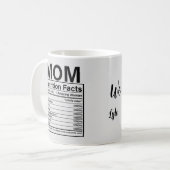 母の栄養ファクトカスタムー コーヒーマグカップ (正面左)