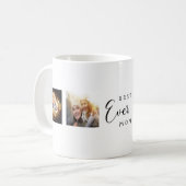 母の母の写真コラージュ白い黒 コーヒーマグカップ (正面左)