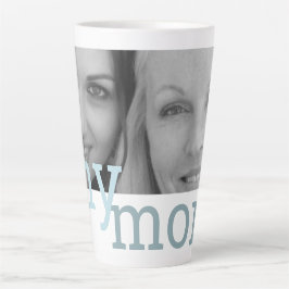 母の母の娘の写真母の日 カフェラテマグ