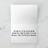 母の母の日のアドバイス カード (内部)