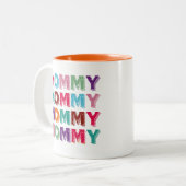 母の母の日の贈り物、コーヒーマクールグ ツートーンマグカップ (正面左)