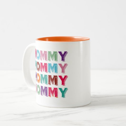 母の母の日の贈り物、コーヒーマクールグ ツートーンマグカップ (正面左)