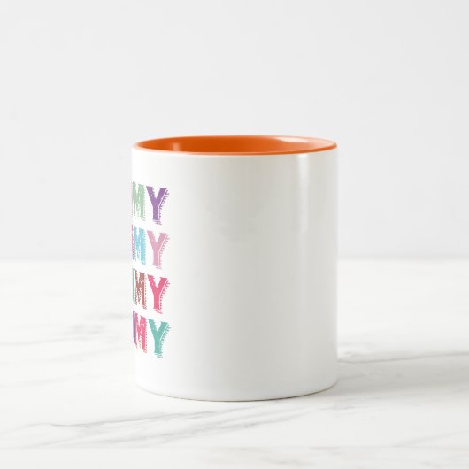 母の母の日の贈り物、コーヒーマクールグ ツートーンマグカップ (中央)