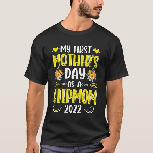 母の母の日を母の母としてヒマワリ Tシャツ (正面)