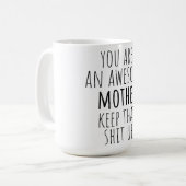 母の母の日2025のためのおもしろマグカップギフト コーヒーマグカップ (正面左)