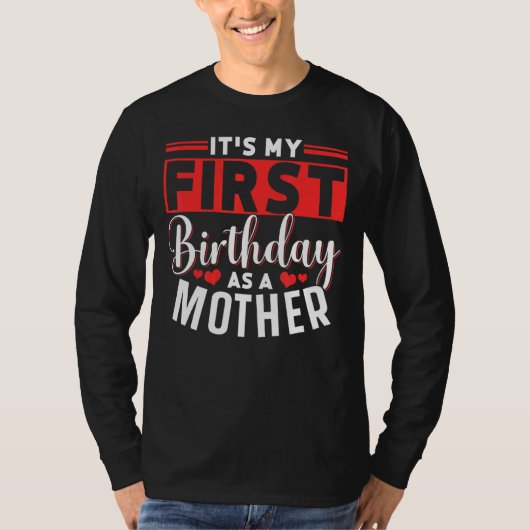 母の母の母の母として私の最初の誕生日パーティーママの母 Tシャツ (正面)