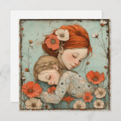 母の温かみ：愛するノート シーズンカード (正面/裏面)