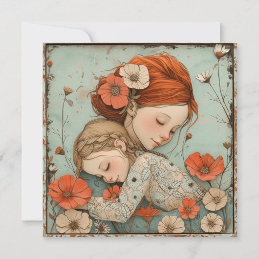 母の温かみ：愛するノート シーズンカード (正面)