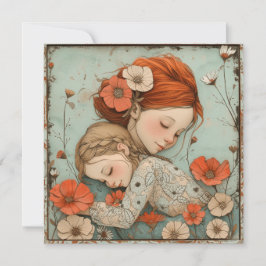 母の温かみ：愛するノート シーズンカード