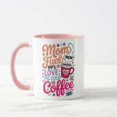 母の燃料：愛99%、冷たいコーヒー1% マグカップ (左)