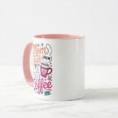 母の燃料：愛99%、冷たいコーヒー1% マグカップ (正面左)