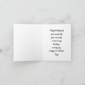 母の特別な一日の挨拶カード カード (内部)