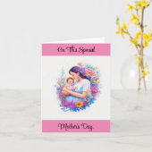 母の特別な一日の挨拶カード カード (黄色い花)