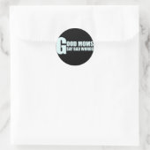 「母の生最高の活」 Tシャツデザイン ラウンドシール (バッグ)