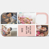 母の生活はライフ最高の4フォトイニシャルピーチ Case-Mate iPhoneケース (裏面 (横))
