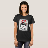 母の生活ボーリング母の日メッシーバンスポーツ Tシャツ (正面フル)