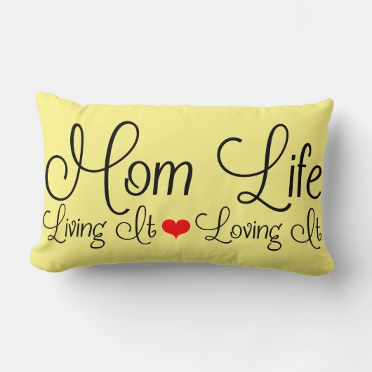 母の生活 | Living It |黄色を愛する ランバークッション (正面)