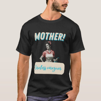 母の疲れなき介護者の少年 Tシャツ