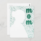 母の白いシルエット ポストカード (正面/裏面)