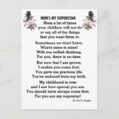 母の私のスーパースター葉書 ポストカード (正面)