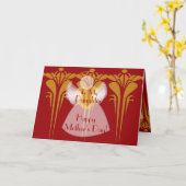 母の私の娘に… -カスタマイズ カード (黄色い花)