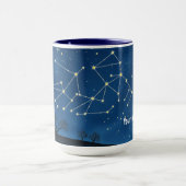 母の笑い線星座マップ マグカップ (中央)