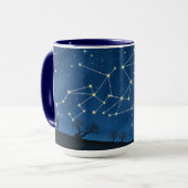 母の笑い線星座マップ マグカップ (正面左)