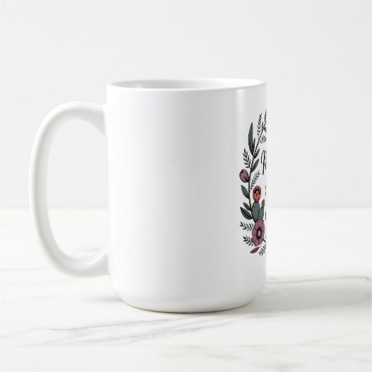 母の精神は決して折れない コーヒーマグカップ (左)