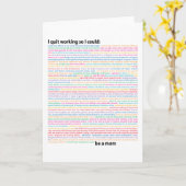母の職務一覧 カード (黄色い花)