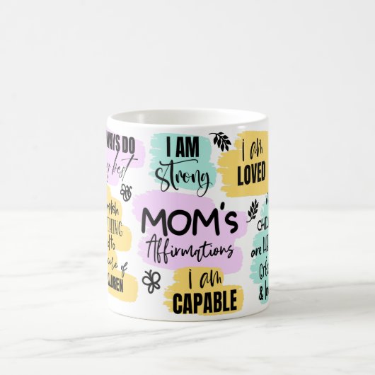 母の肯定母の日の贈り物 コーヒーマグカップ (中央)