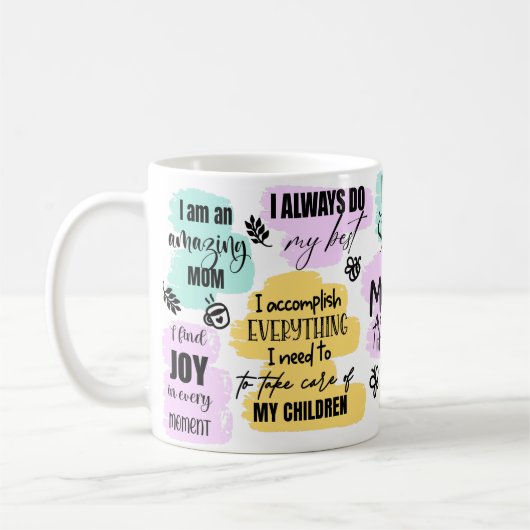母の肯定母の日の贈り物 コーヒーマグカップ (左)