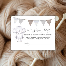 母の腹のサイズのゲームモダンベビー象 エンクロージャーカード