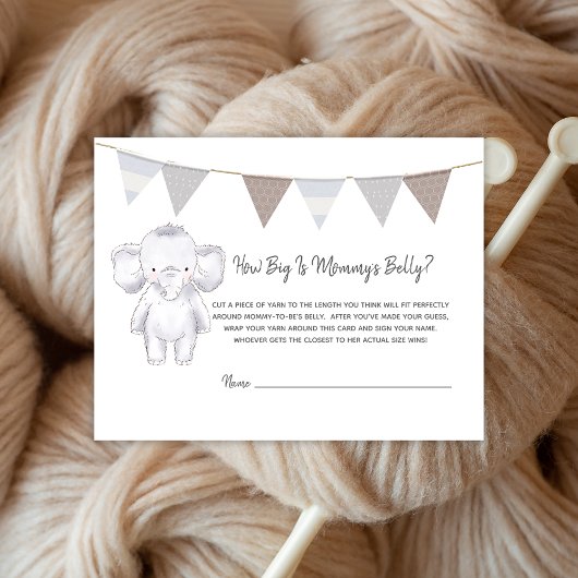 母の腹のサイズのゲームモダンベビー象 エンクロージャーカード